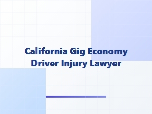 California Rideshare Driver Injury Lawyer