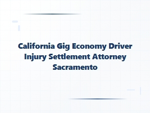 Sacramento Attorney for Gig Driver Injury Settlements