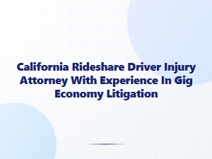 California Rideshare Driver Injury Attorney